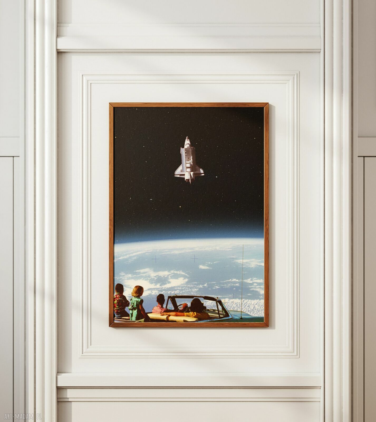 Plakat Trip - Kolaż Fine Art 50x70 cm - kosmiczny kolaż do Twojego wnętrza