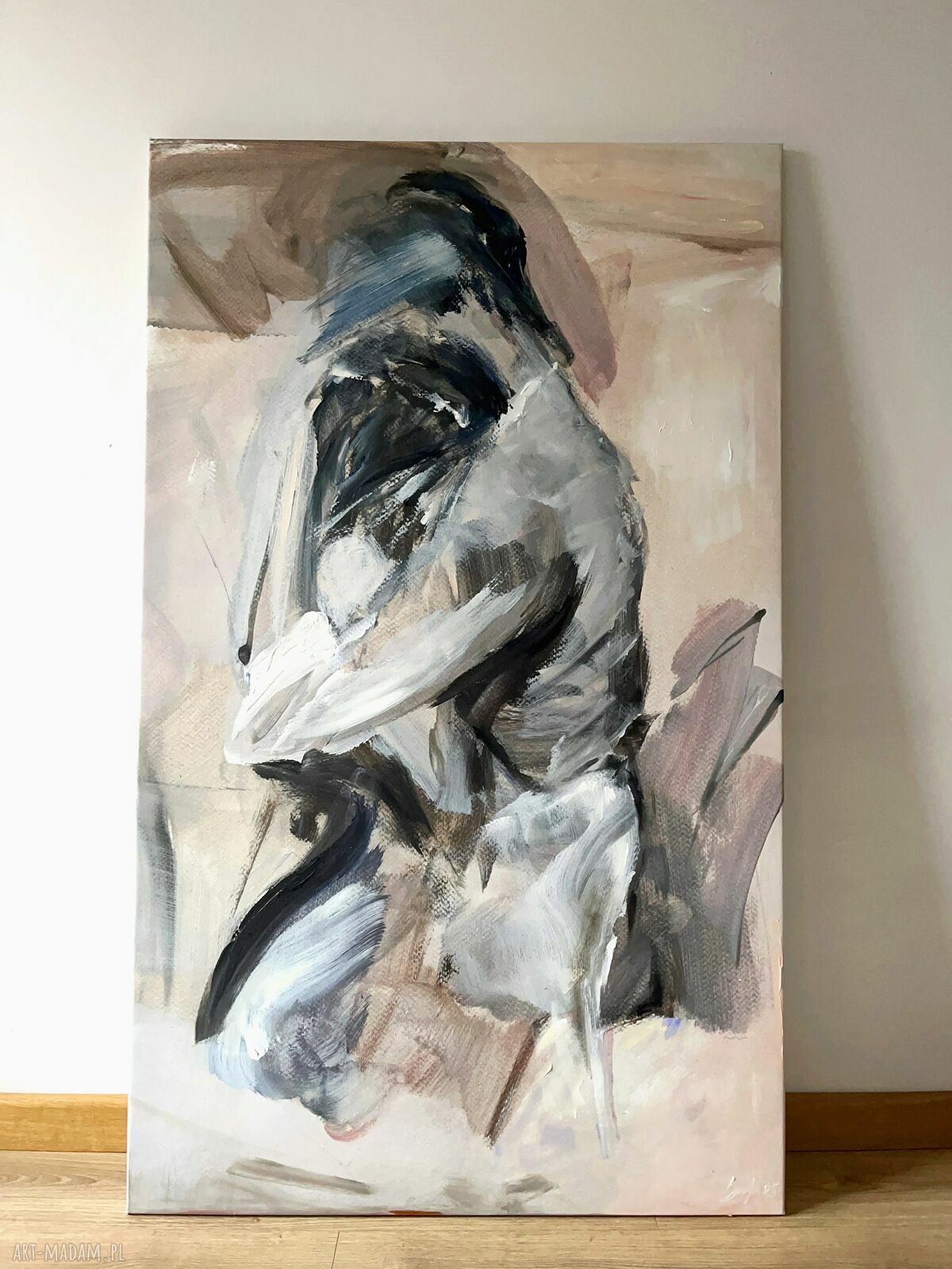 Trochę Czekałam - obraz dla par 150x90 cm na płótnie