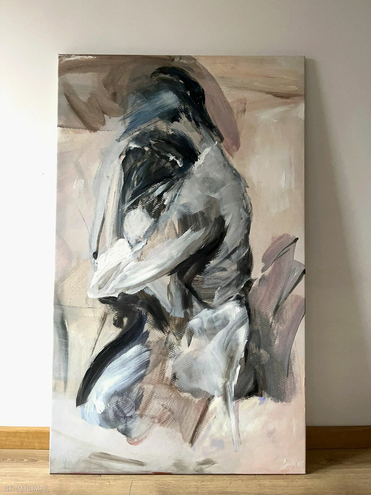 Trochę Czekałam - obraz dla par 150x90 cm na płótnie