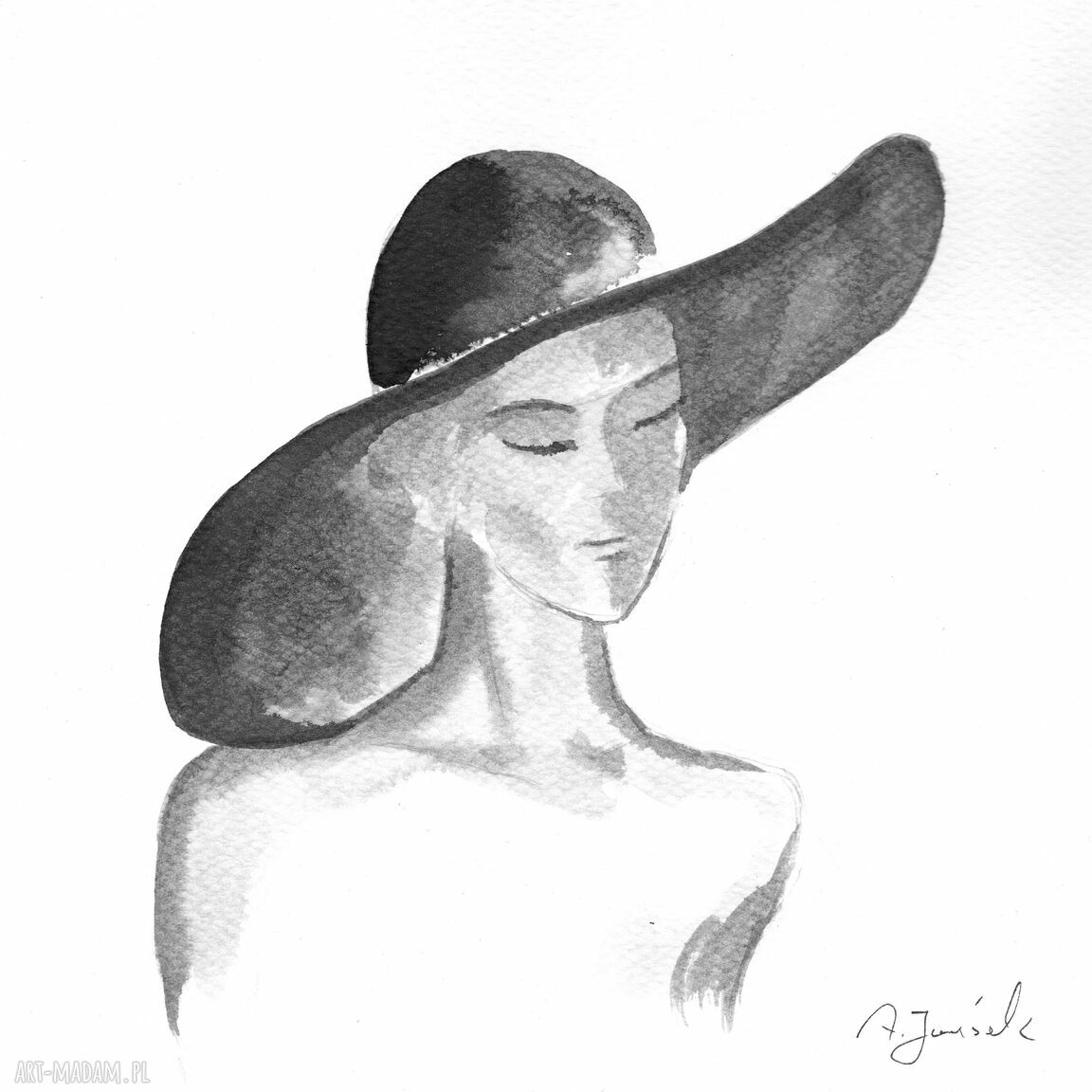 Tryptyk Love story - zestaw 3 grafik 20x20 cm
