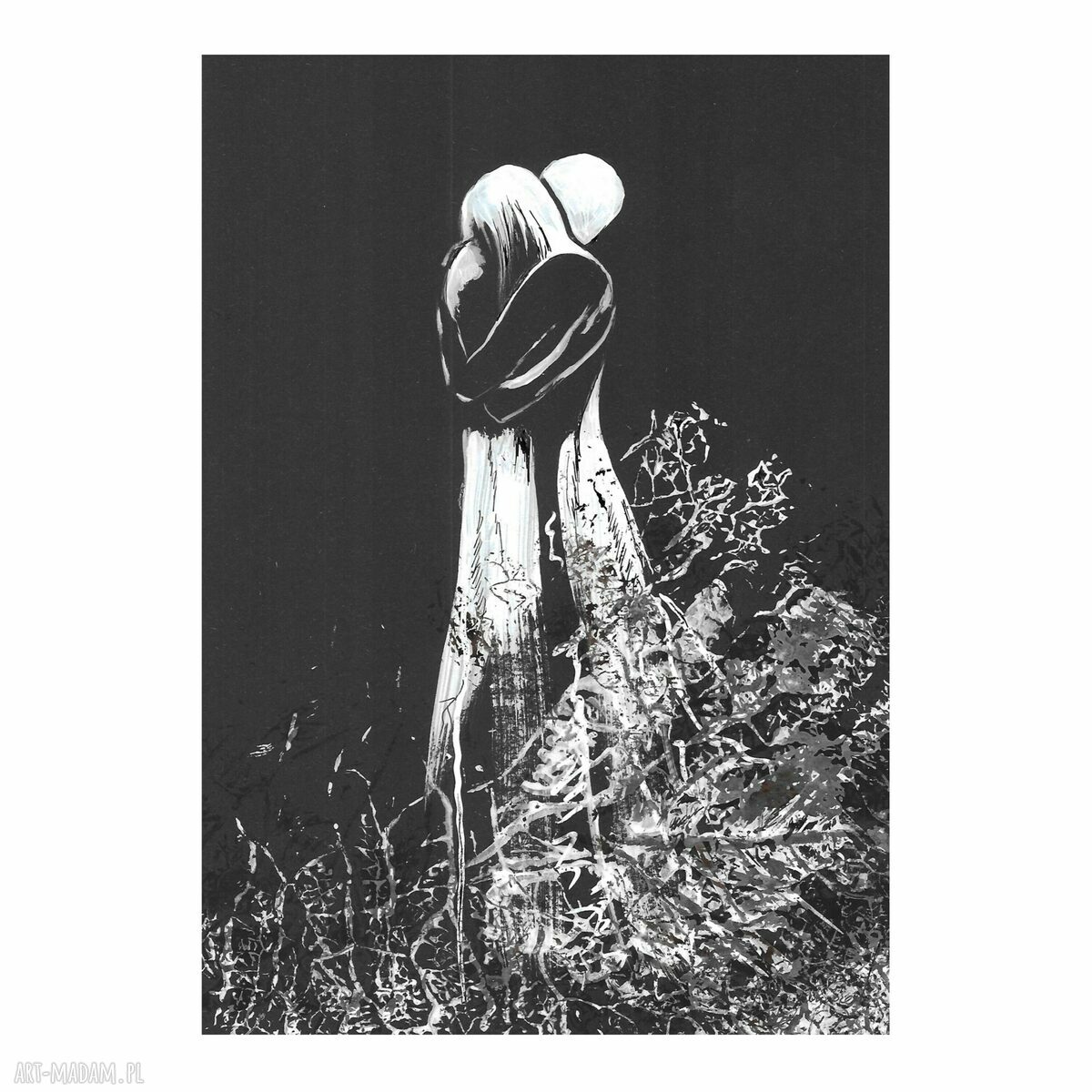 Tryptyk "Obecność" - autorski komplet 3 grafik 30 x 21 cm