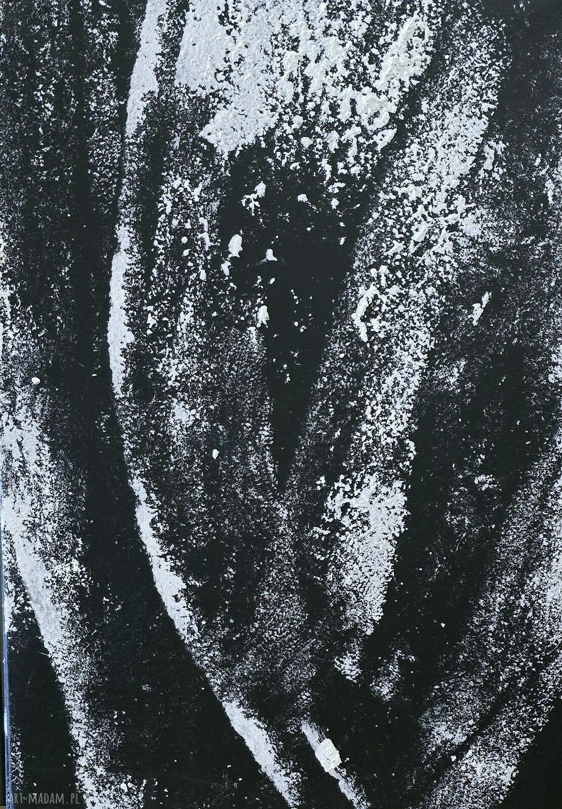Tryptyk zimowy black&white - obraz akrylowy na płótnie 60x40x1 cm