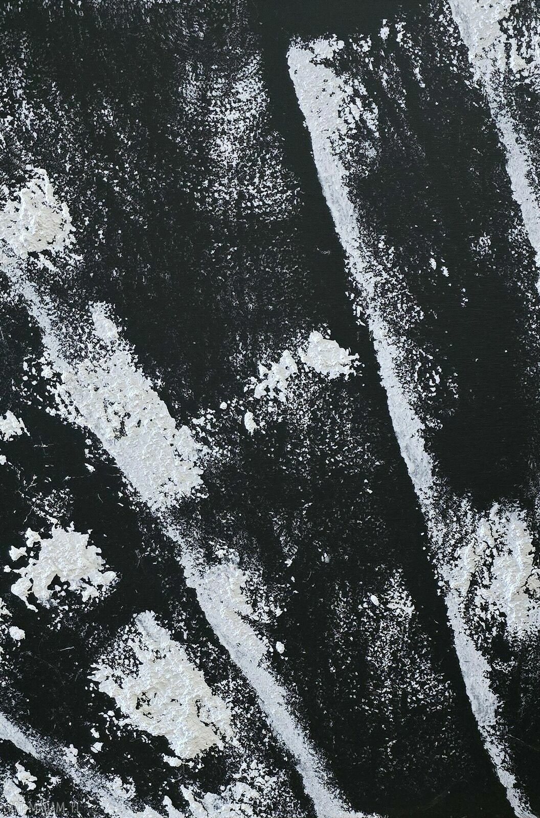 Tryptyk zimowy black&white - obraz akrylowy na płótnie 60x40x1 cm