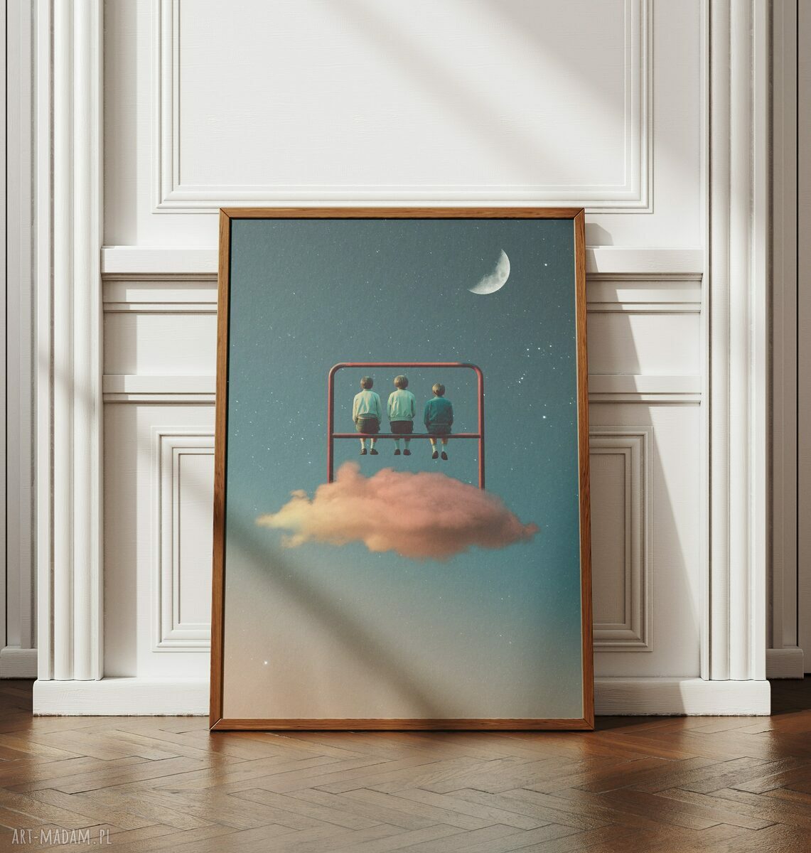 Plakat Trzepak - kolaż minimalistyczny A3 29,7x42 cm