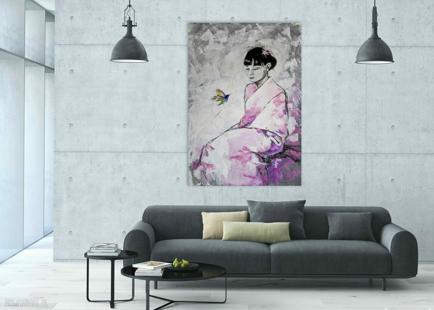 „Tu i Teraz” - obraz akrylowy 70x100 cm na płótnie (Adriana Laube)