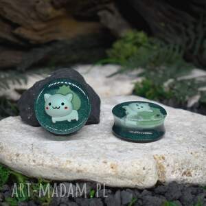 metal earth tunele do uszu 24mm bulbasaur plugi rozpychacze