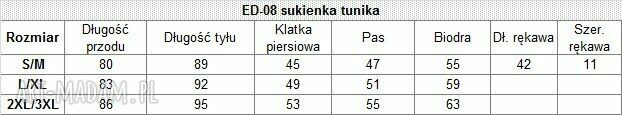 Sukienka tunika oversize z koronką czarna 008