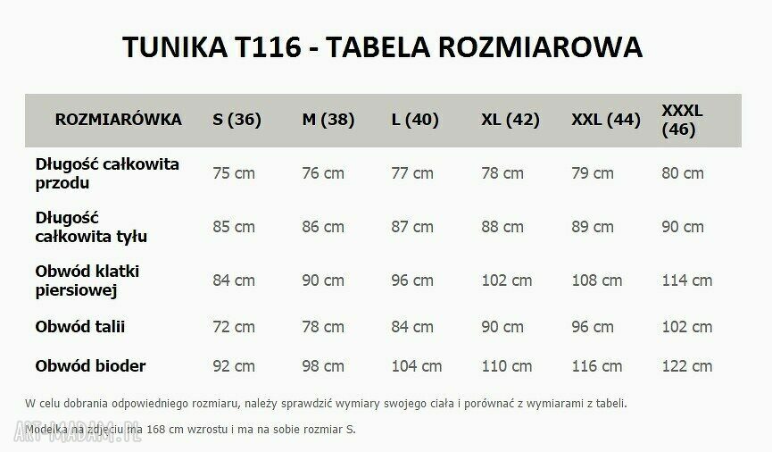 Tunika T116 kolor zielony - TESSITA