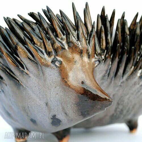 Tuptuś wspaniały - ceramiczna miska jeż (ręcznie robiona)