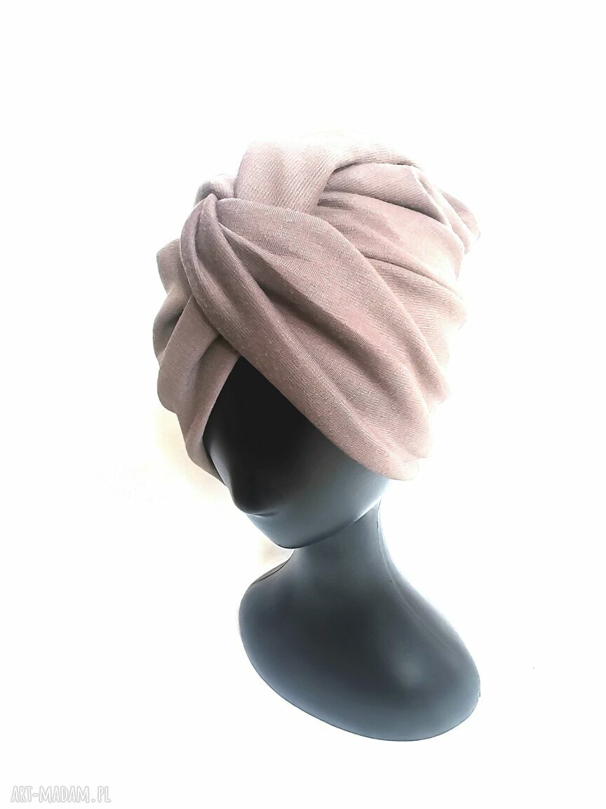 Turban boho z frędzlami - obwód uniwersalny i dwie opcje noszenia