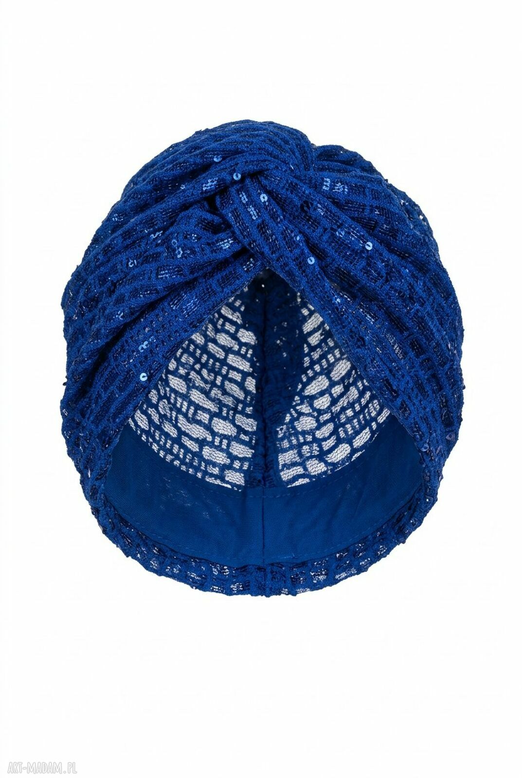 Turban boho folk - miękki, elastyczny i uniwersalny, handmade