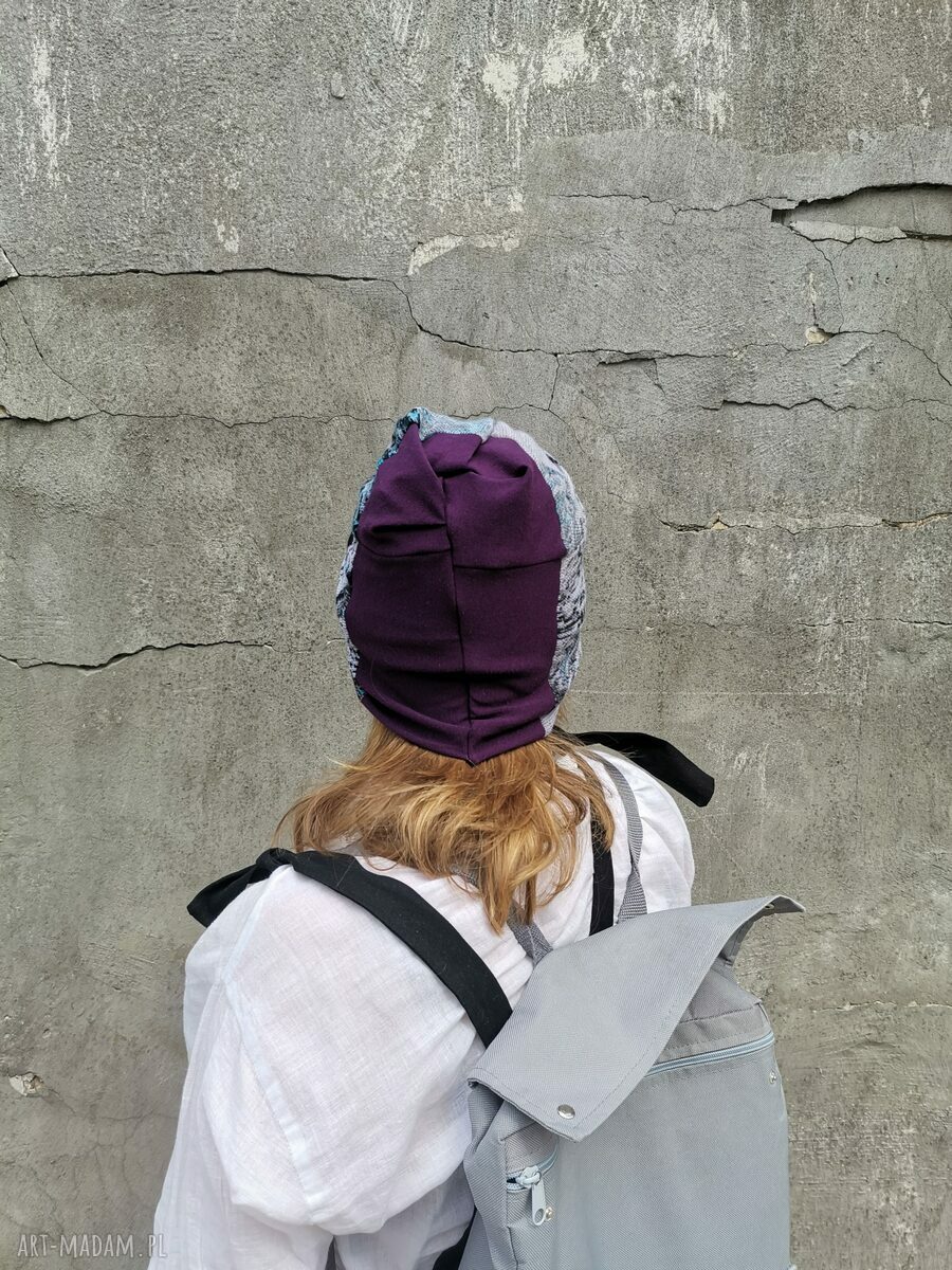 Turban retro folk etno boho na co dzień - rozmiar uniwersalny, ręcznie wykonany