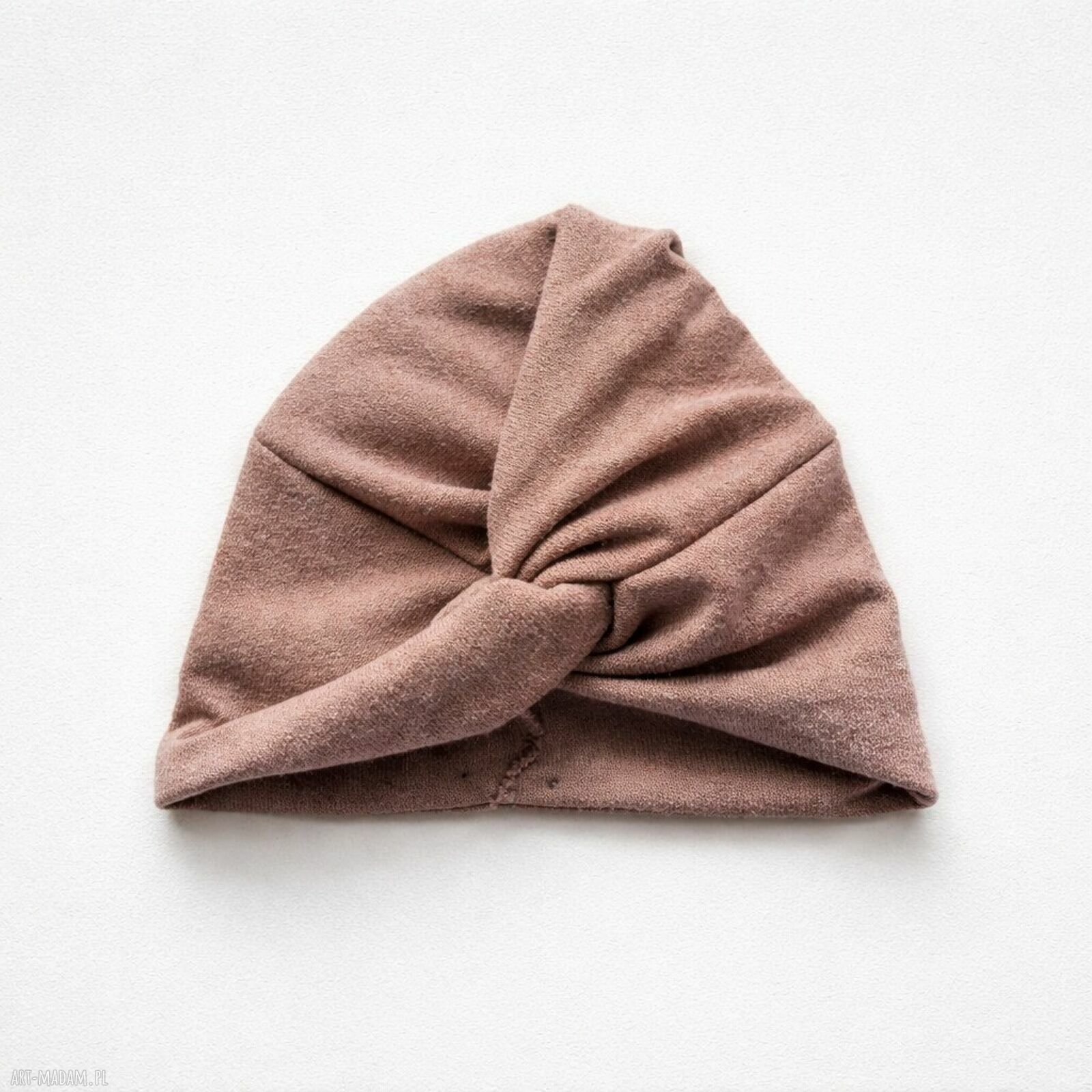 Turban z dzianiny swetrowej - obwód uniwersalny, handmade