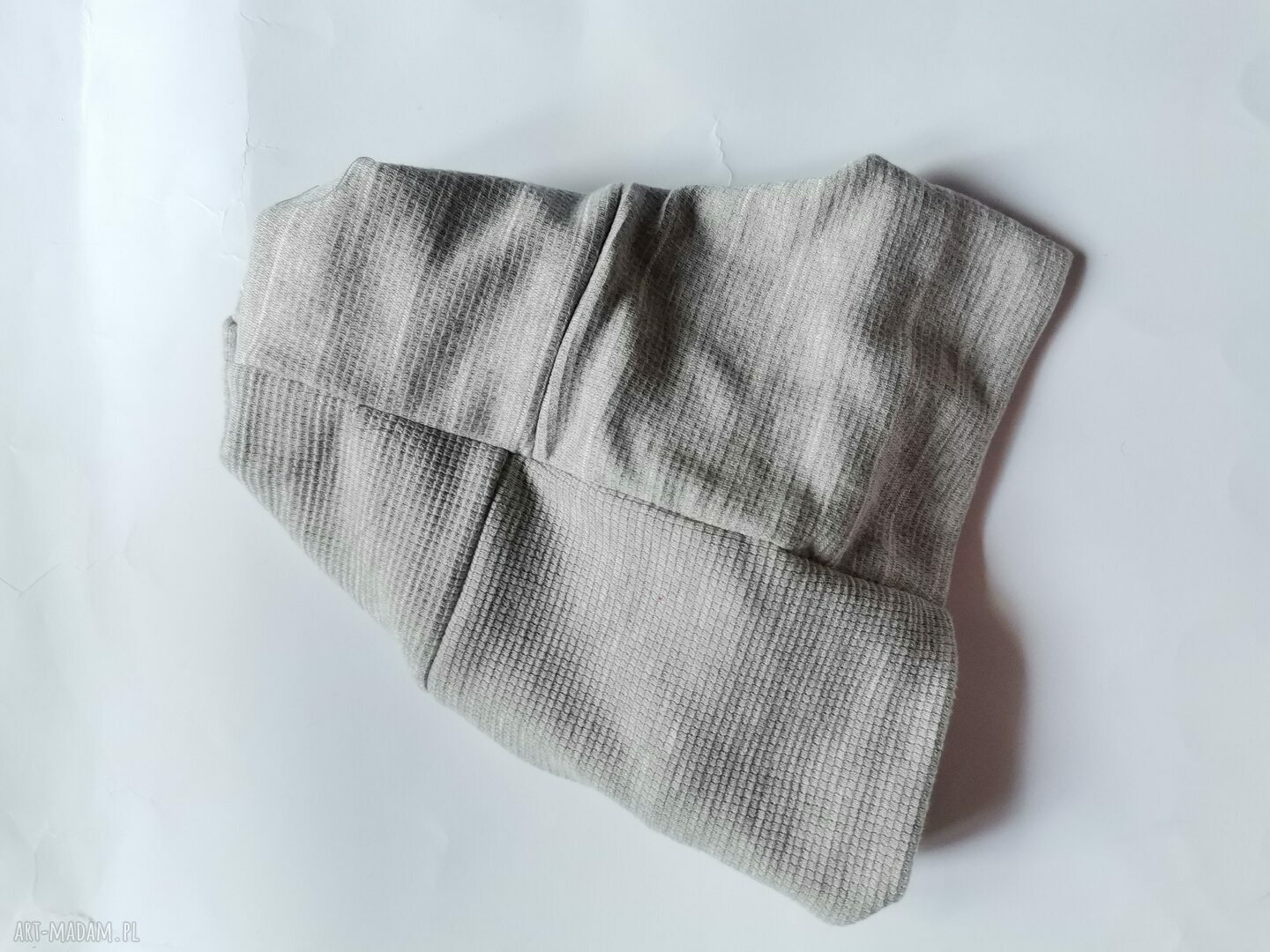 Turban dziecięcy szary na co dzień dla dziewczynki 5-7 lat