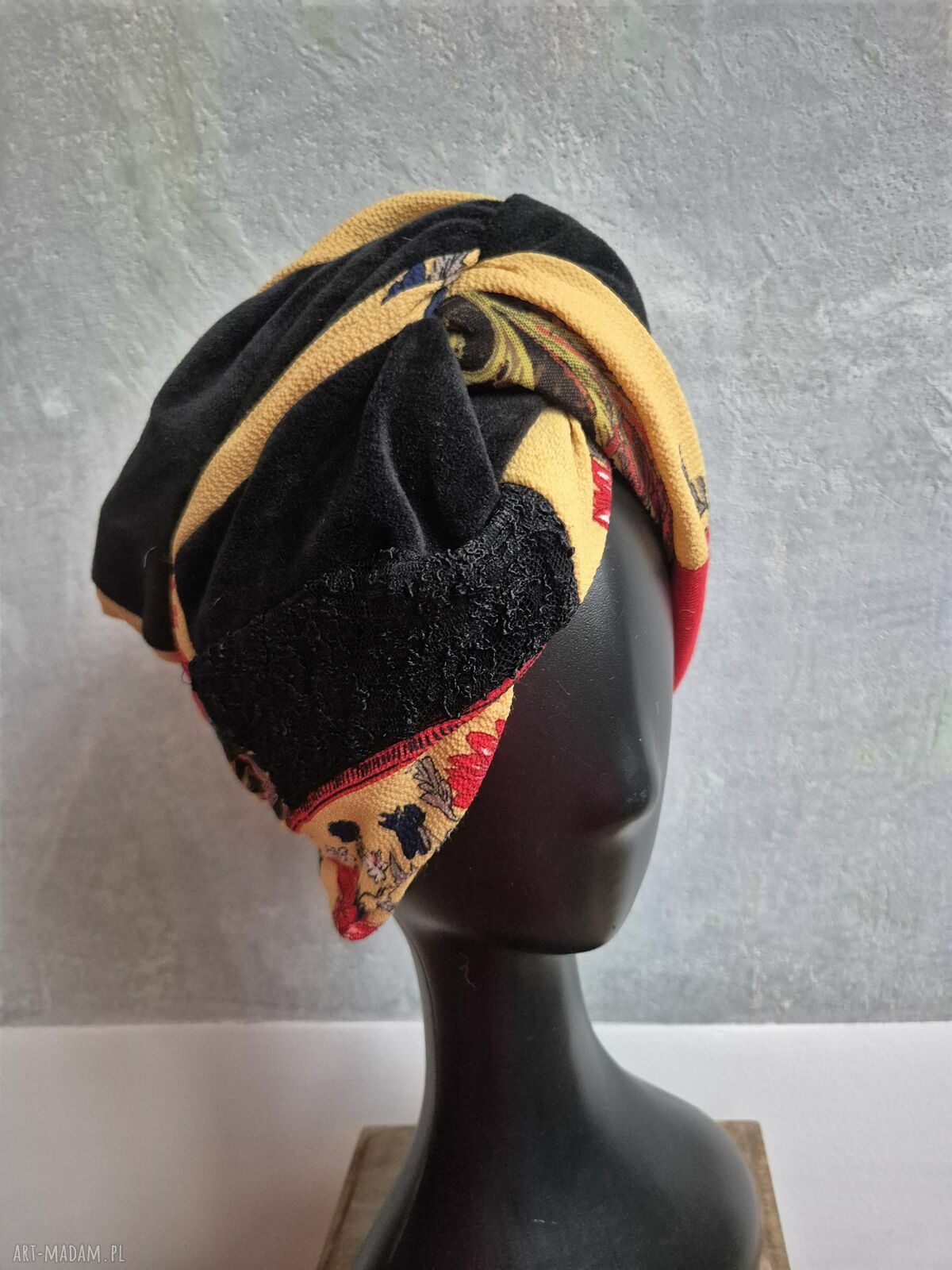 Turban kolorowy etno-orient milutki, rozmiar uniwersalny