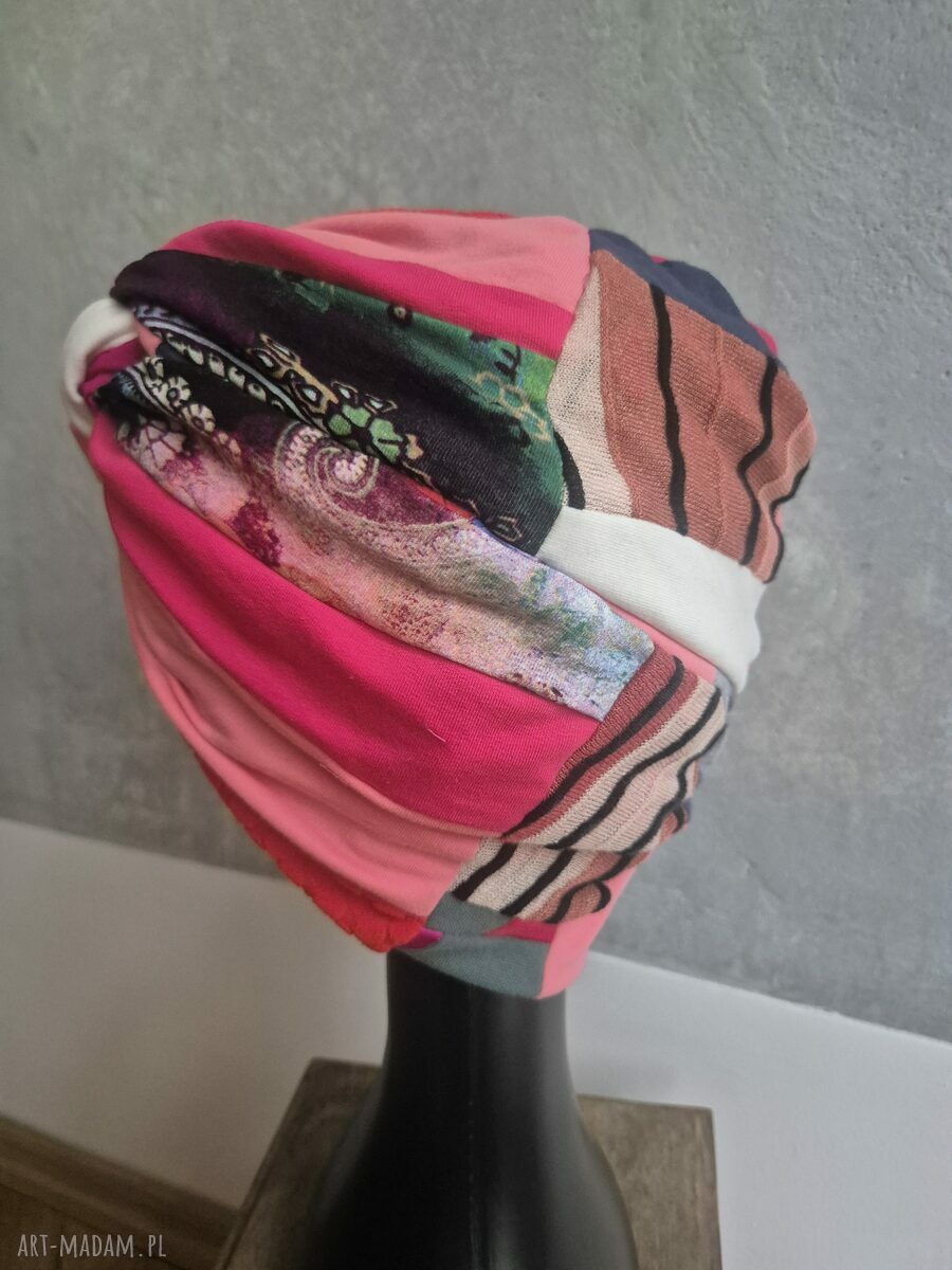 Kolorowy turban etno-orient Ruda Klara - milutki, uniwersalny