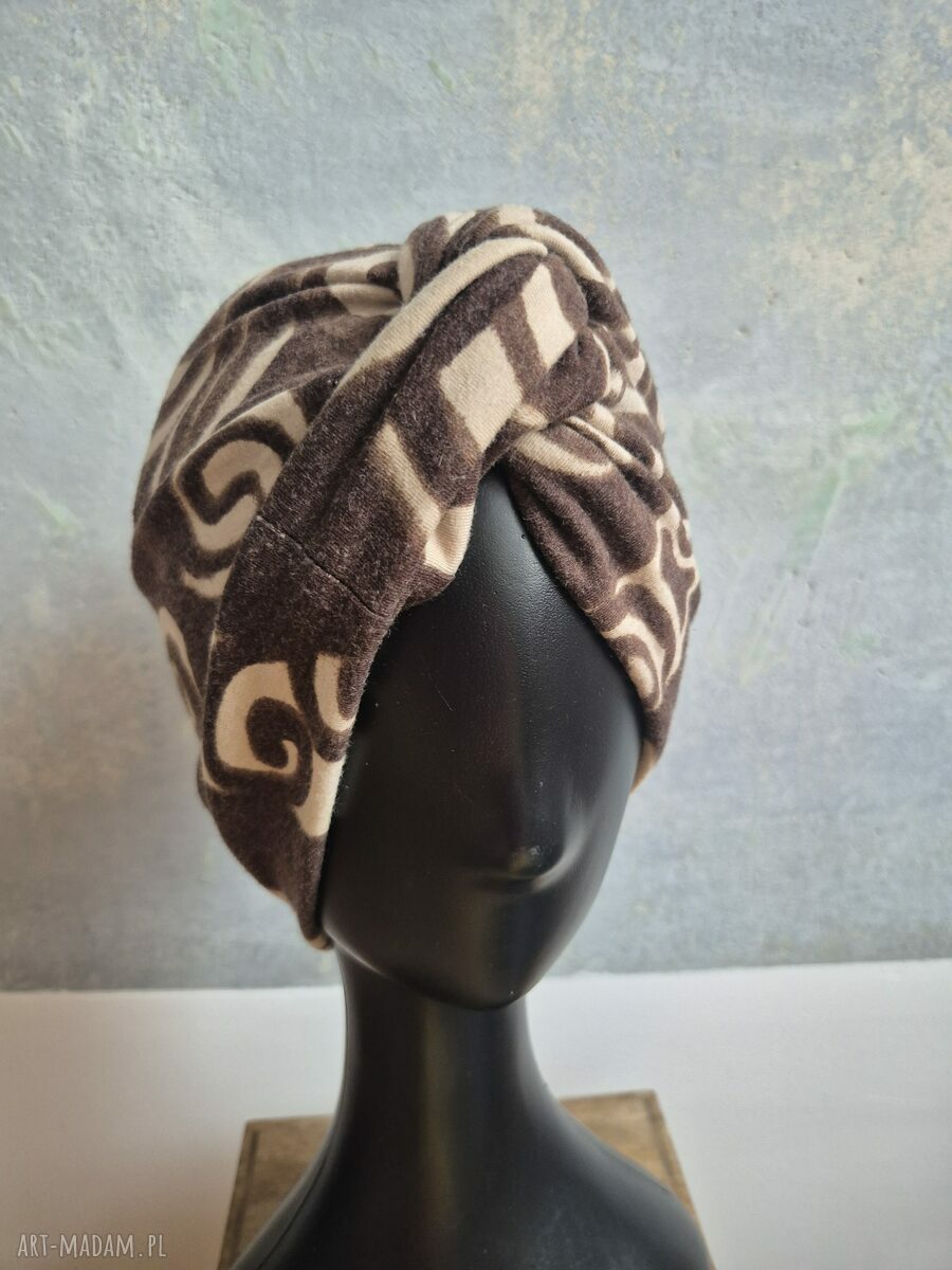 Turban damski kolorowy - ciepły orient w stylu folk
