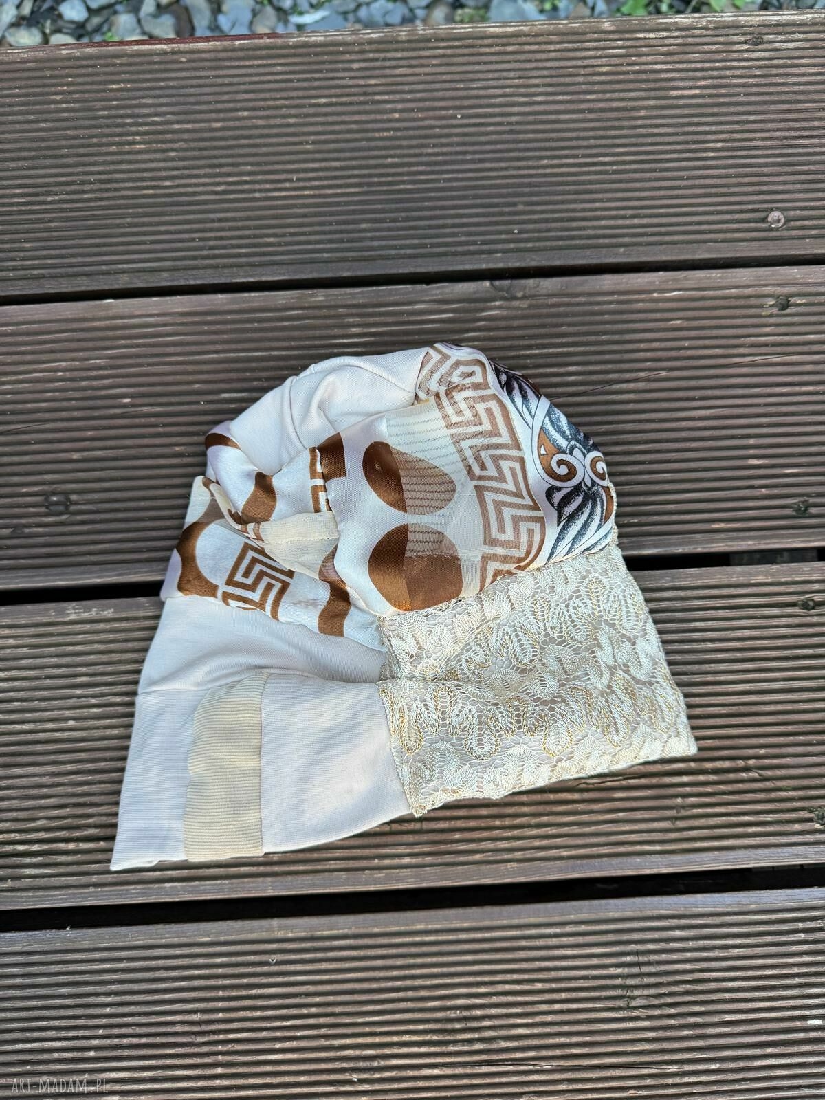 Kolorowy turban etno orient - miękki i uniwersalny