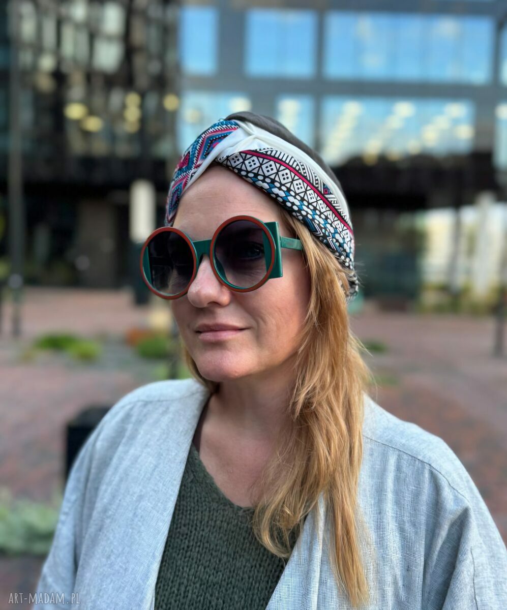 Turban etno-orient dla kobiet - ciepły, miękki i boho