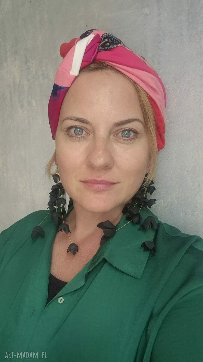 Kolorowy turban etno-orient Ruda Klara - milutki, uniwersalny