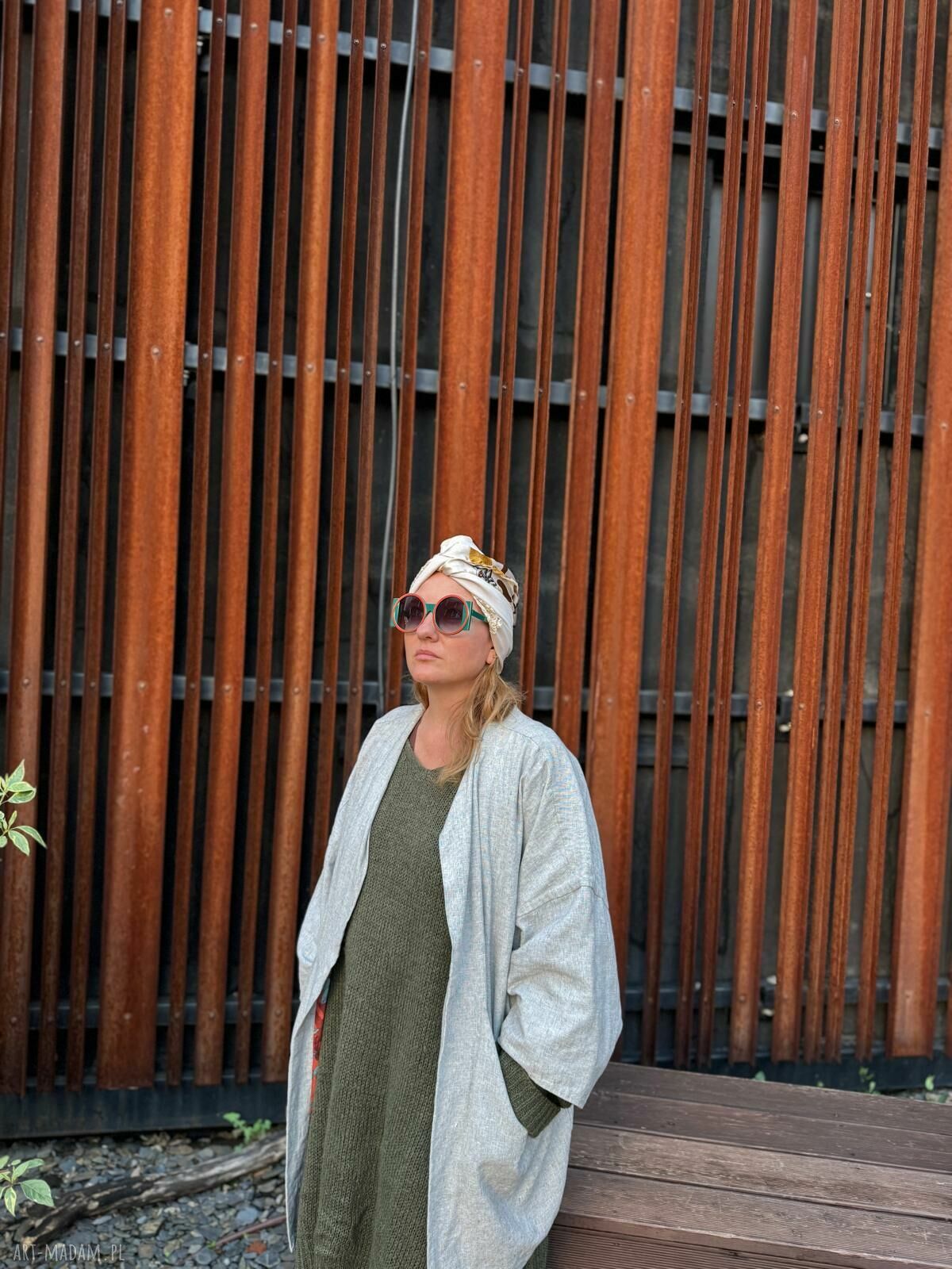 Kolorowy turban etno orient - miękki i uniwersalny
