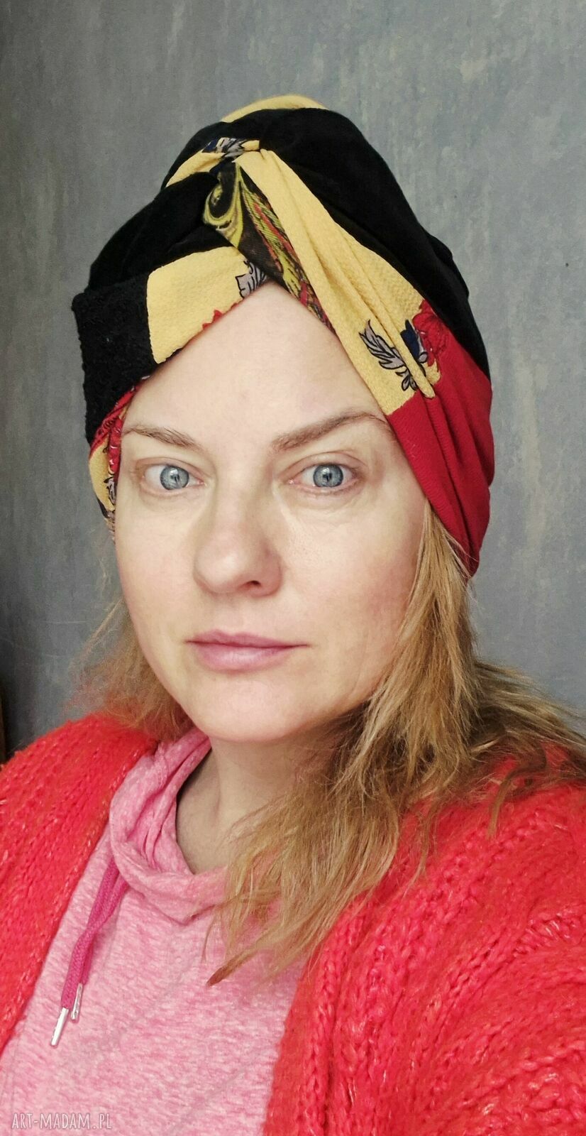 Turban kolorowy etno-orient milutki, rozmiar uniwersalny