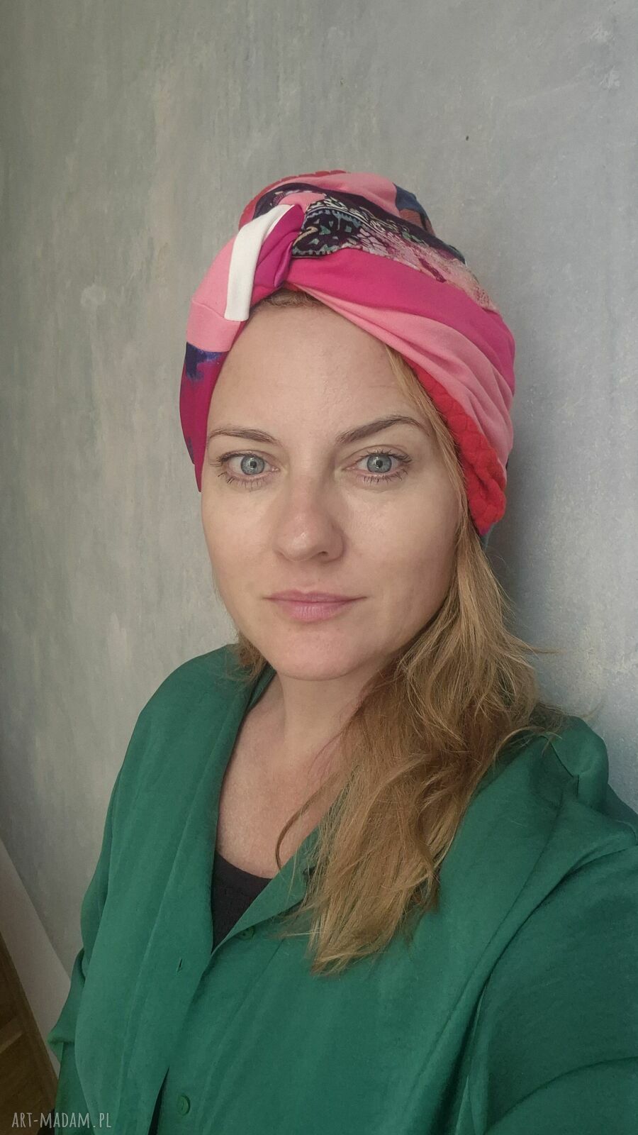 Kolorowy turban etno-orient Ruda Klara - milutki, uniwersalny