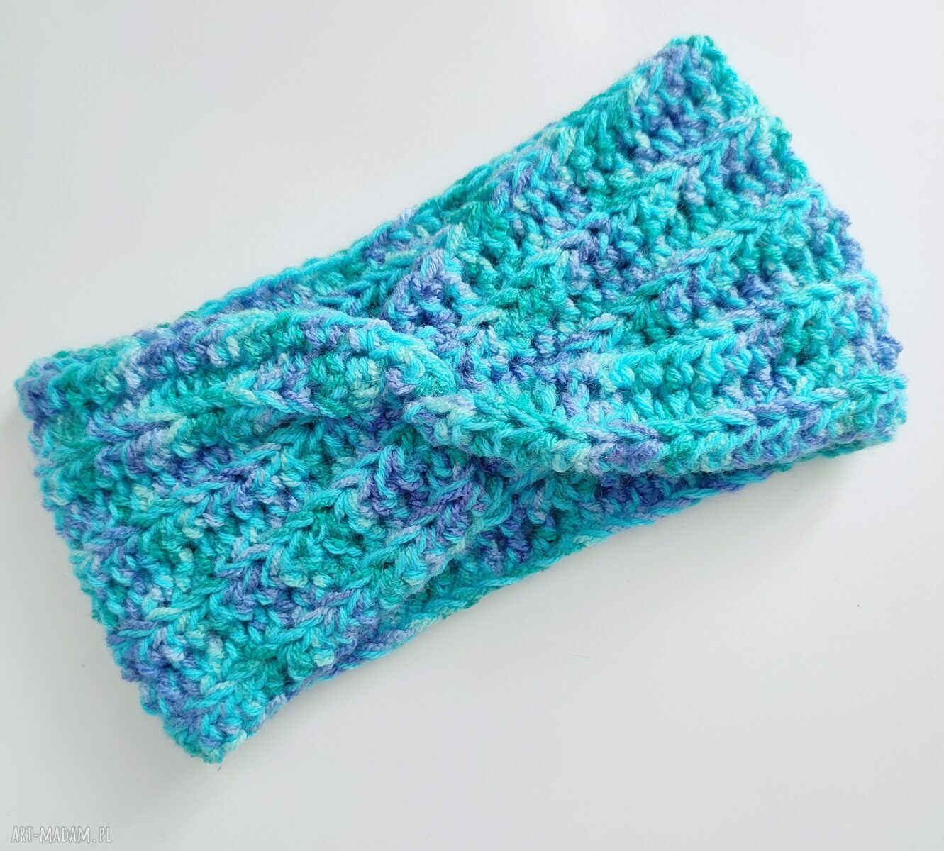 Opaska turban na jesień - ręcznie robiona headband damska