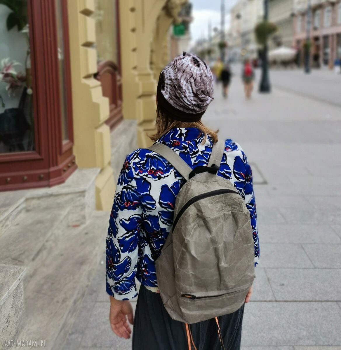 Turban uniwersalny w stylu folk - etno boho, ręczna robota