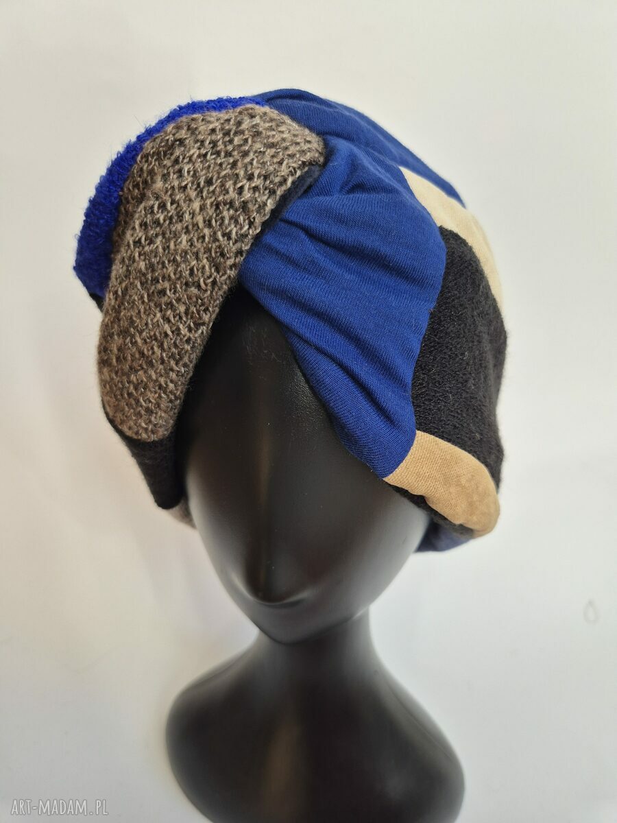 Turban damski w uniwersalnym rozmiarze - ręcznie szyty boho