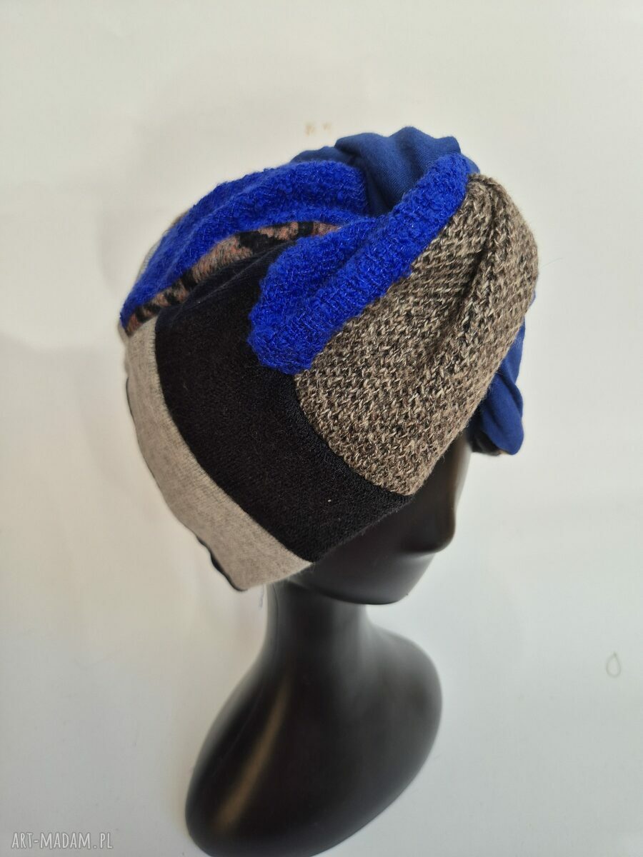 Turban damski w uniwersalnym rozmiarze - ręcznie szyty boho