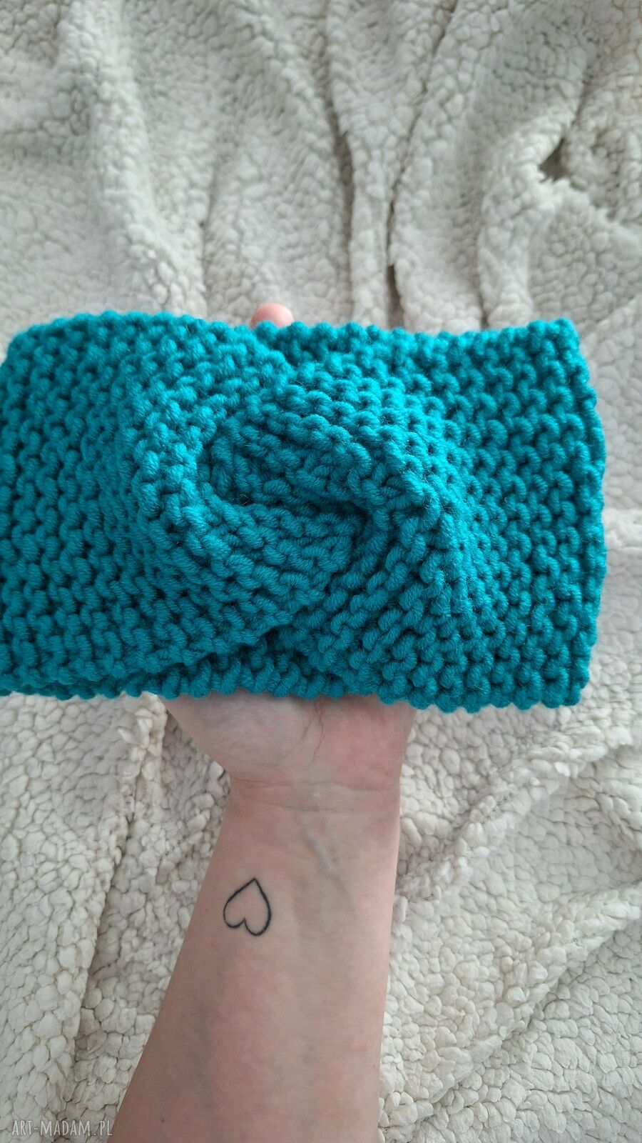Ręcznie robiona opaska do włosów - wygodna ozdoba handmade