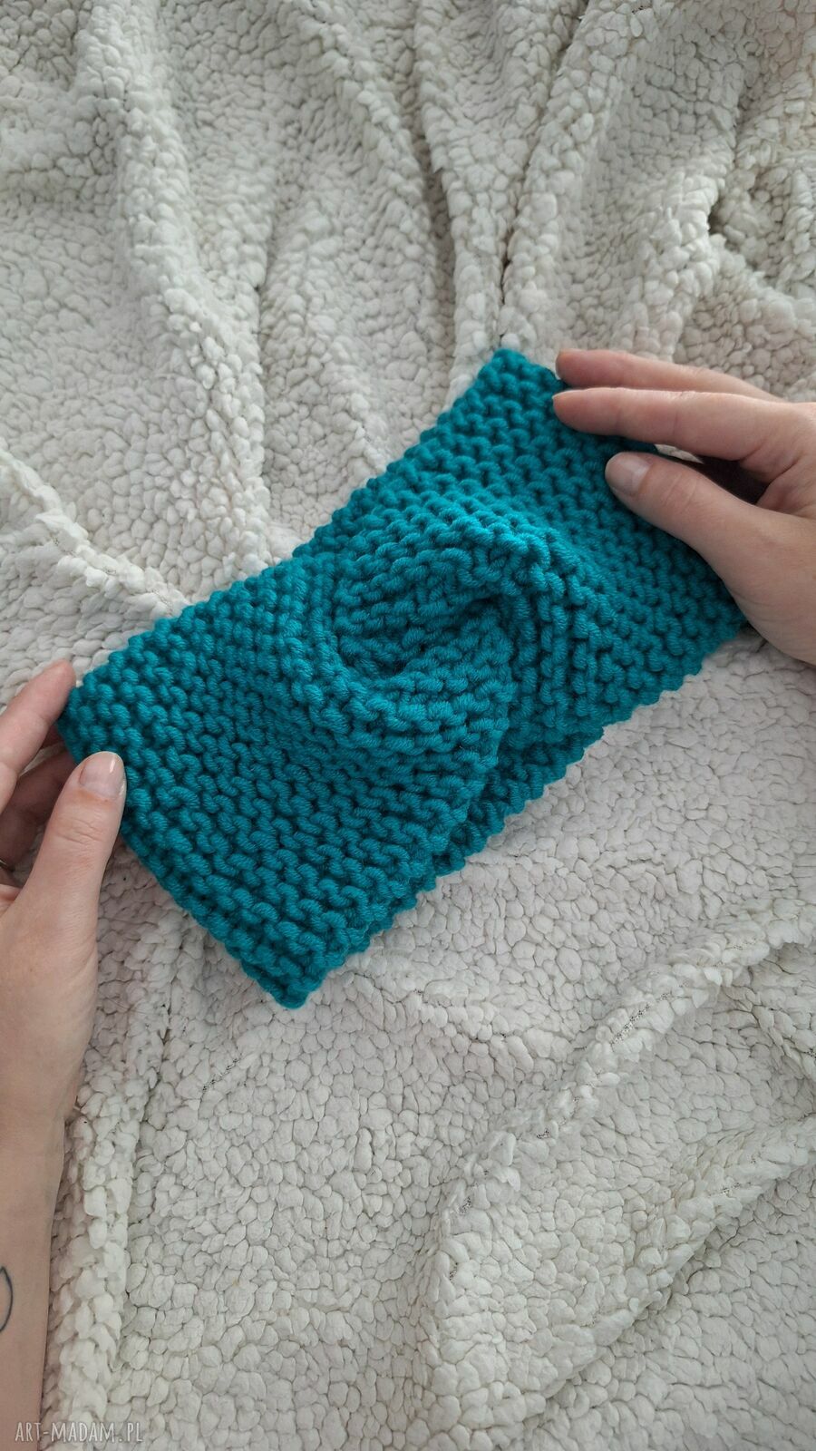 Ręcznie robiona opaska do włosów - wygodna ozdoba handmade