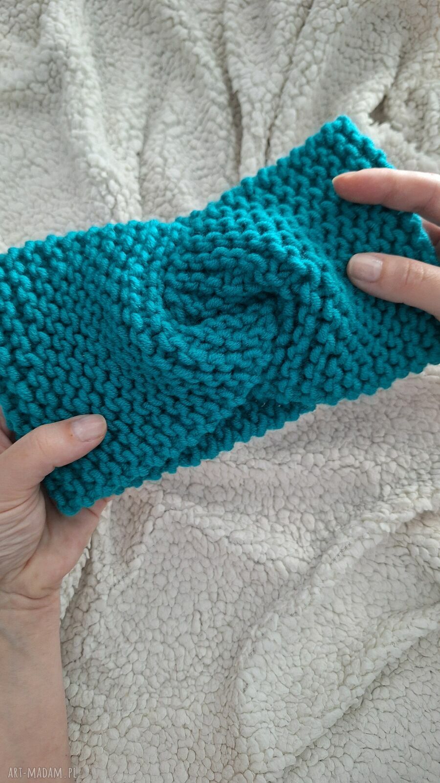 Ręcznie robiona opaska do włosów - wygodna ozdoba handmade