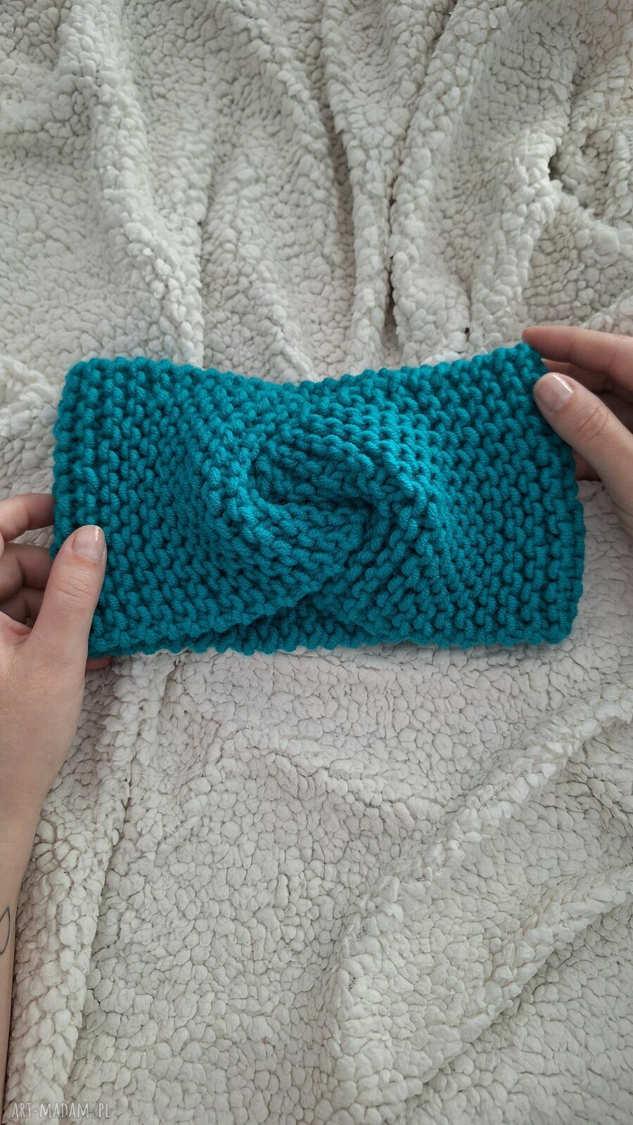 Ręcznie robiona opaska do włosów - wygodna ozdoba handmade