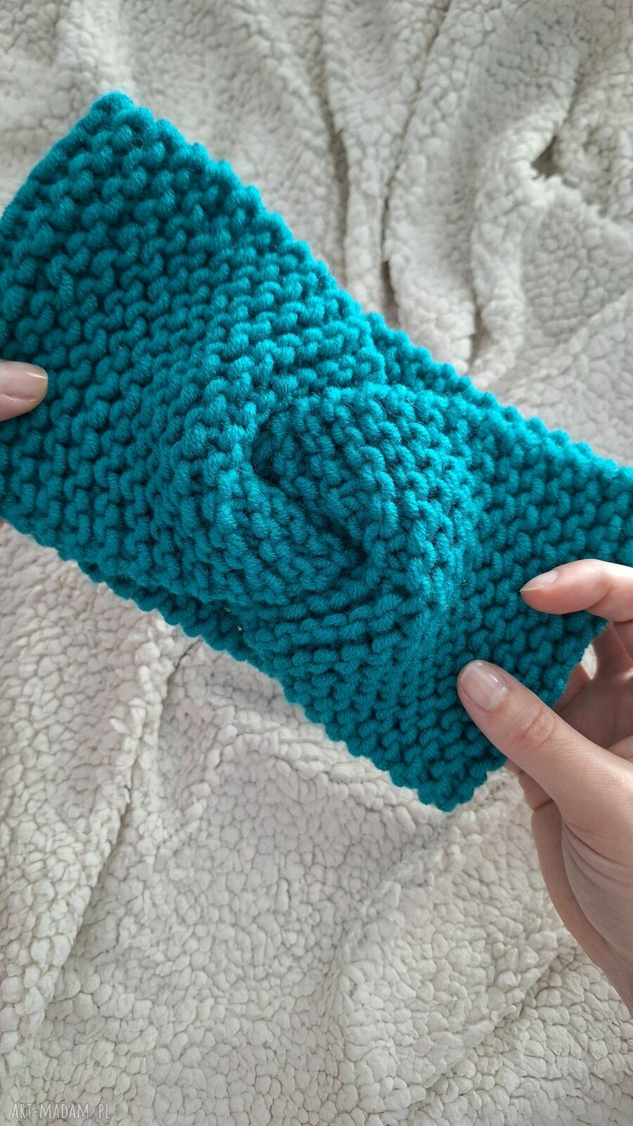 Ręcznie robiona opaska do włosów - wygodna ozdoba handmade