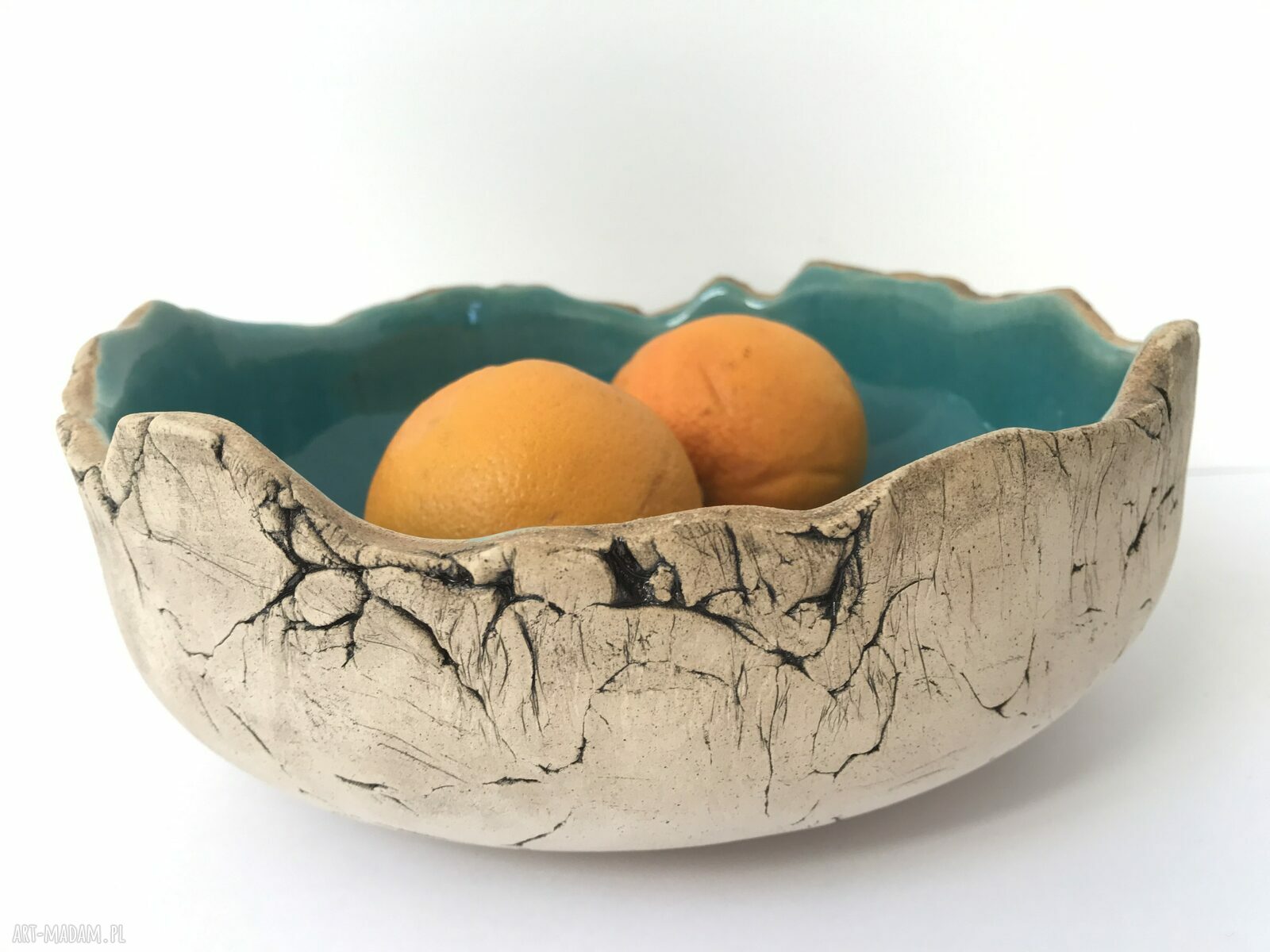 Turkusowa skała - ozdobna miska ceramiczna