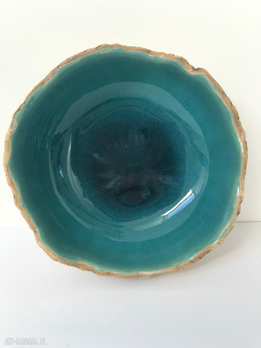 Turkusowa skała - ozdobna miska ceramiczna