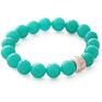 hand made bransoletki turquoise jade with salmon bead