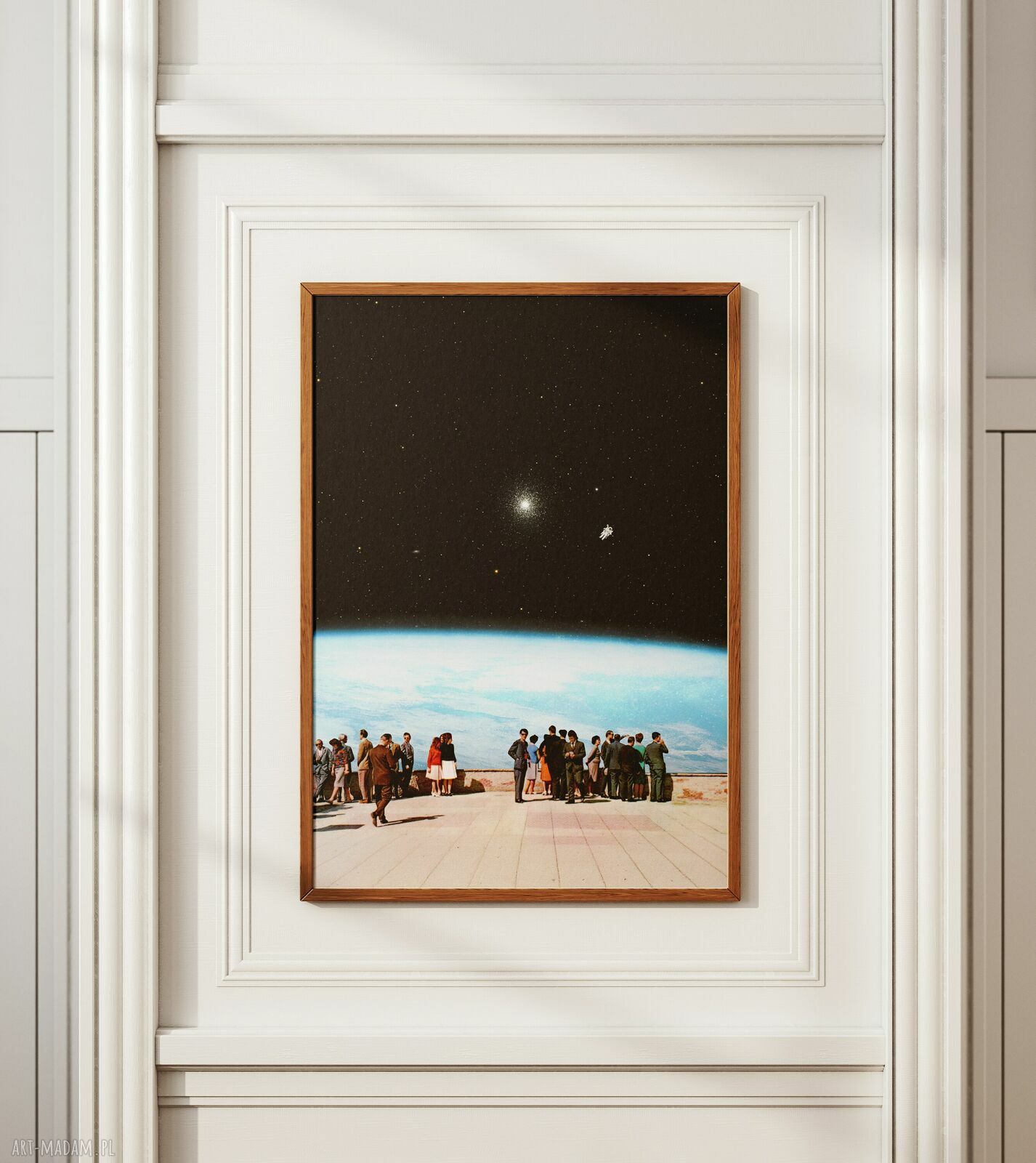 Plakat „Tutaj jestem” - kolaż Fine Art Kosmos