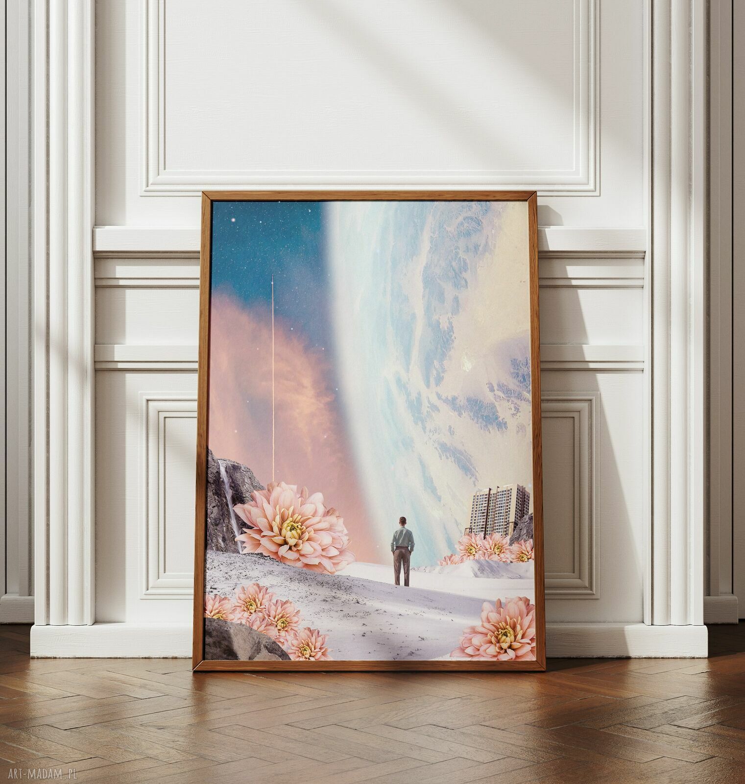 Plakat Tuż Obok A2 42x59,4 cm z kwiatami - dla marzycielki
