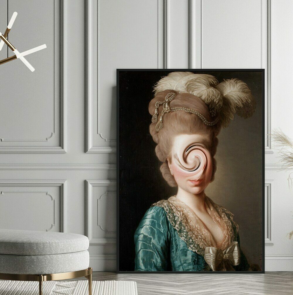 Twisted Lady - plakat 40x50 cm do salonu w modnym stylu