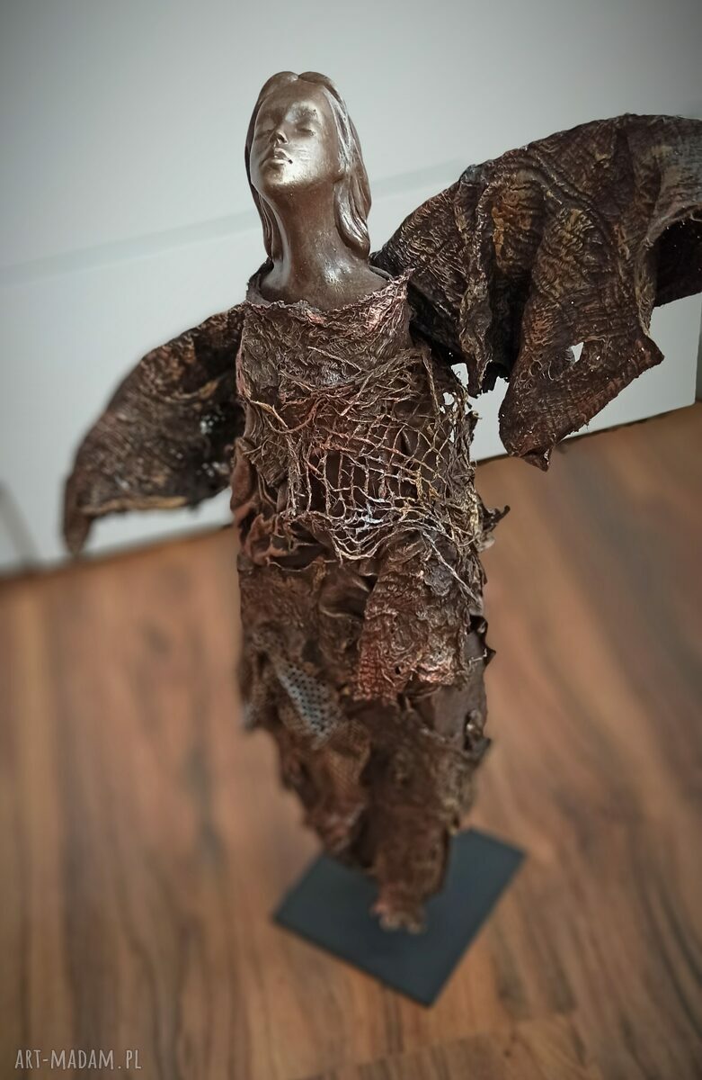 Twój Anioł - unikatowa figura anioła opiekuna handmade (ok. 48 cm)