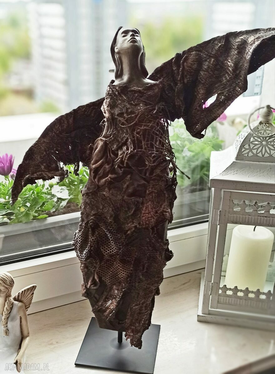 Twój Anioł - unikatowa figura anioła opiekuna handmade (ok. 48 cm)