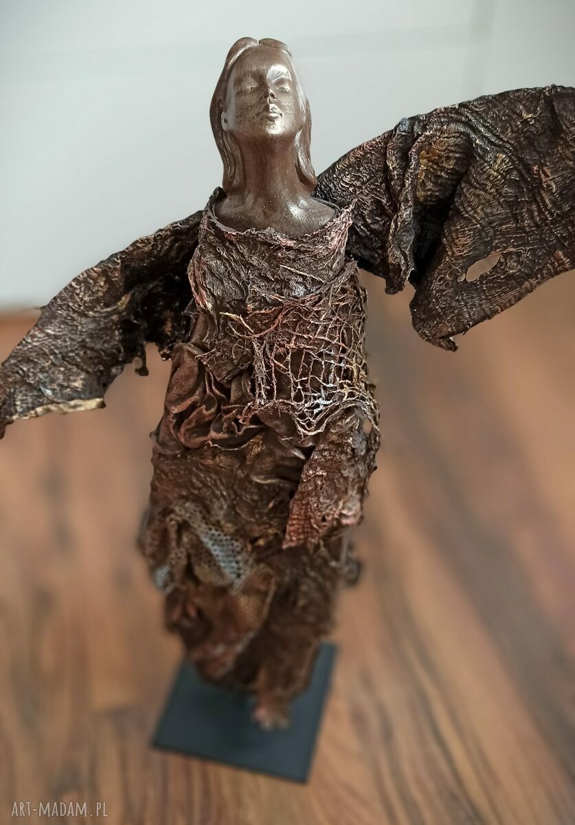 Twój Anioł - unikatowa figura anioła opiekuna handmade (ok. 48 cm)