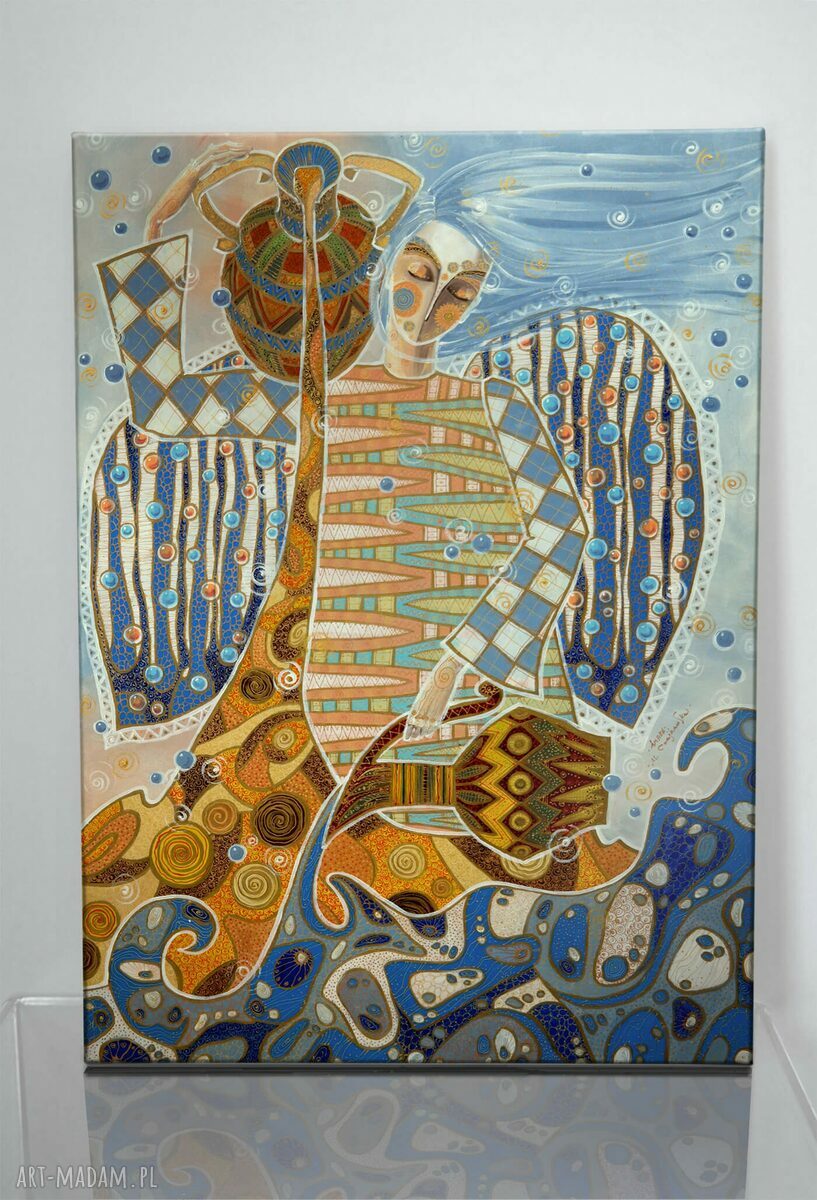 Tworzenie morza - obraz anioł na płótnie Canvas 50x70 cm