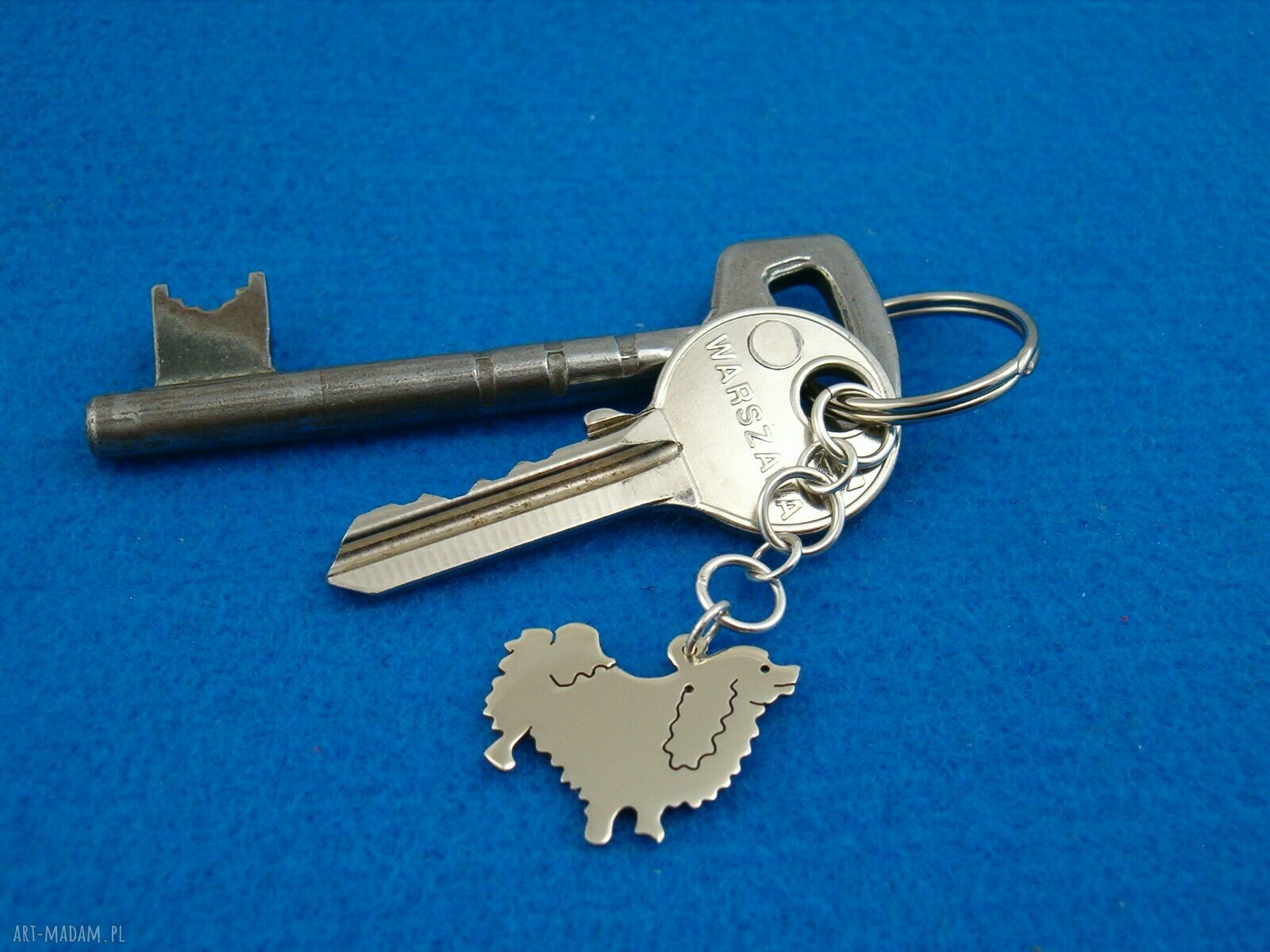 Spaniel Tybetański - srebro próby 925, brelok (nr 40)