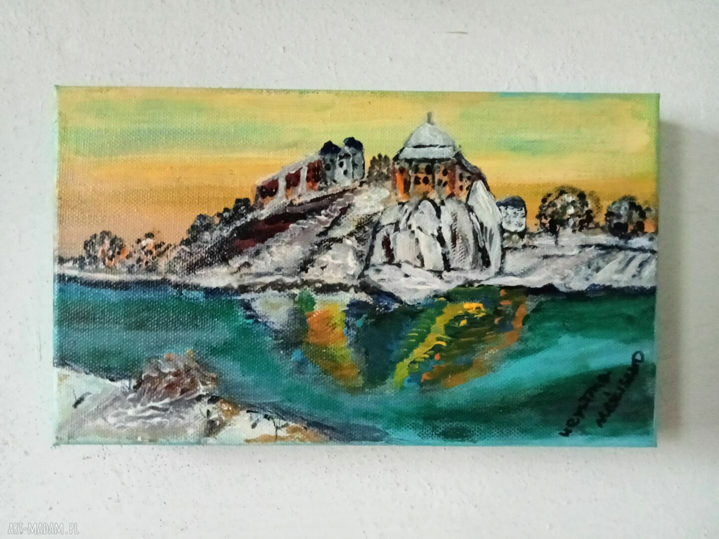 Obraz akrylowy Tyniec - miasto i sanktuarium (15x30x3 cm)