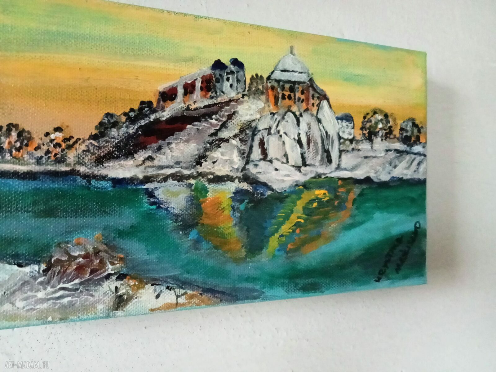 Obraz akrylowy Tyniec - miasto i sanktuarium (15x30x3 cm)