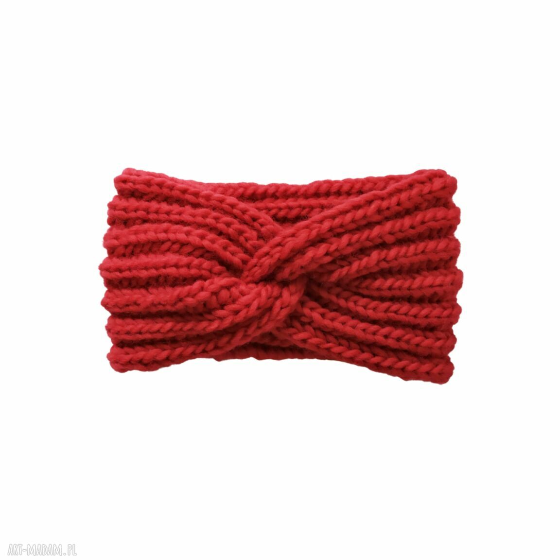 Opaska typu turban z 100% wełny - ciepła i elegancka na zimę